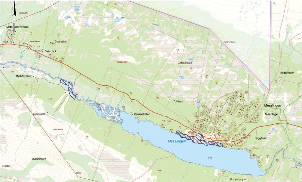 Kappruet Kappruet är en skidanläggning vid byn. Den 1 000 m långa liften slutar vid en platå ca 850 m.ö.h. Bergstoppen Kappruskaftet når 1 003 m.ö.h. Det utpekade LIS-området kan bidra till en gynnsam utveckling för anläggningen i Kappruet.