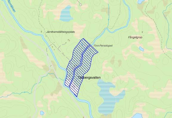 LIS-område vid Tällebrgsvallen Ängersjö ligger fyra km från Riksväg 84, mellan Sveg och Ljusdal.