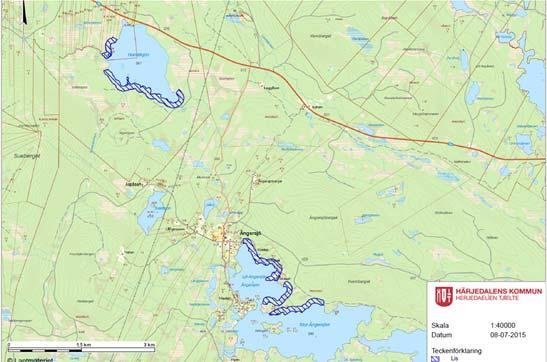 Badplats vid Ängersjö LIS-områden vid Ängersjö och