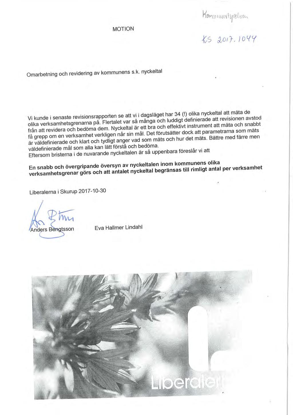MOTION Omarbetning och revidering av ko