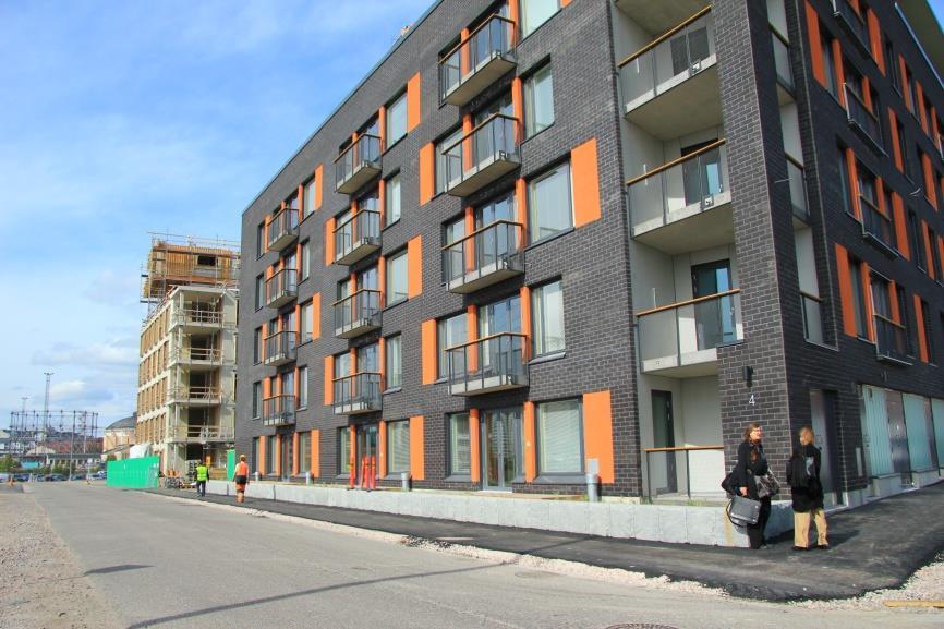 Helsingfors stad är en central byggherre Målet för stadens egen bostadsproduktion är 1 500 bostäder per år.