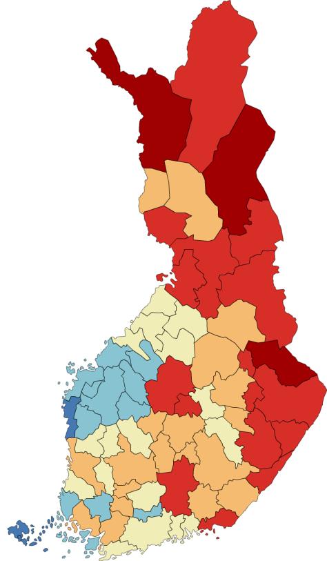 Lyckliga människor Sysselsättningssituationen har varit bland de bästa i landet redan i 10 år Hög
