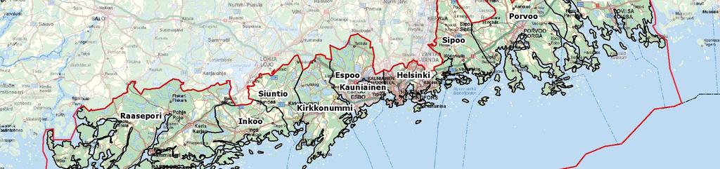 Den preliminära bedömningen av översvämningsrisken för sjöar och vattendrag görs per avrinningsområde och risken för översvämningar vid kusten per ELYcentral.