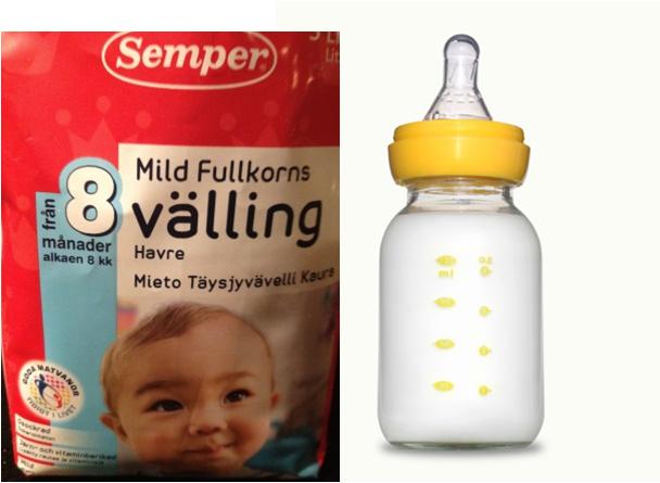 fl) Modersmjölksersättning och barnmat (gröt,