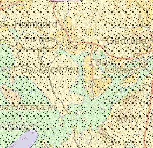 7 (28) 2.2.5 Jordmån och berggrund Jordmånen på planområdet är huvudsakligen sandmorän och berg. Finare silt förekommer på ett par ställen i närheten av Västerbyvägen.
