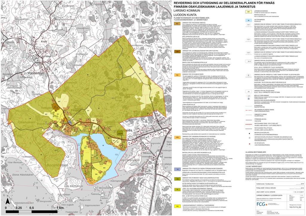 15 (28) 3.4 Planförslag Planutkastet var till påseende under december månad 2017. Över planutkastet inkom 5 utlåtanden och 3 åsikter. Planförslaget har uppgjorts under början av 2018.