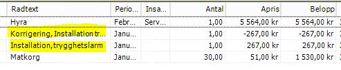 Sida 19 av 40 Registrering av antal Välj produkt i Insatstyp.