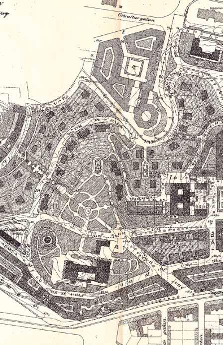 områdets framväxt I Lilienbergs stadsplan 1910 får den blivande Renströmsparken sin karaktär.