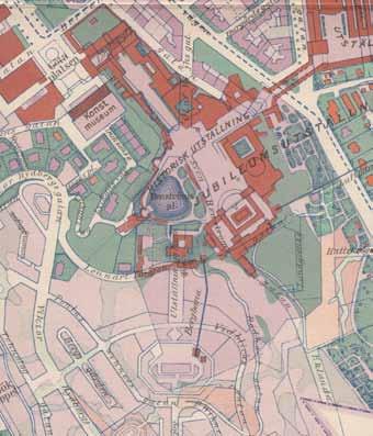 områdets framväxt Vy över Jubileumsutställningen 1923.