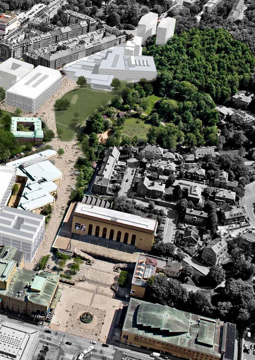student- och forskarbostäder GU vid Korsvägen Student- och forskarbostäder Ny byggnad universitetsbibliotek Humanistiska fakulteten