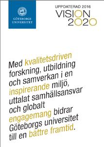 GU Vision 2020 GU Strategisk