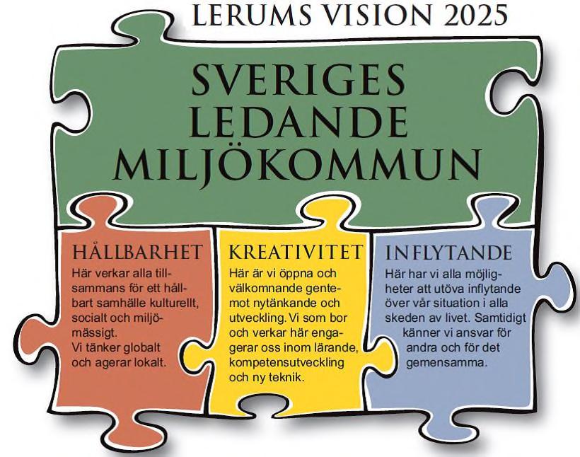 Några ytterligare dokument, som stödjer kravet på och behovet av grönstråk och skapande av en grönstruktur i Lerums centrum, känner vi inte till. Vad är då gjort i praktiken under senare tid? Figur 8.