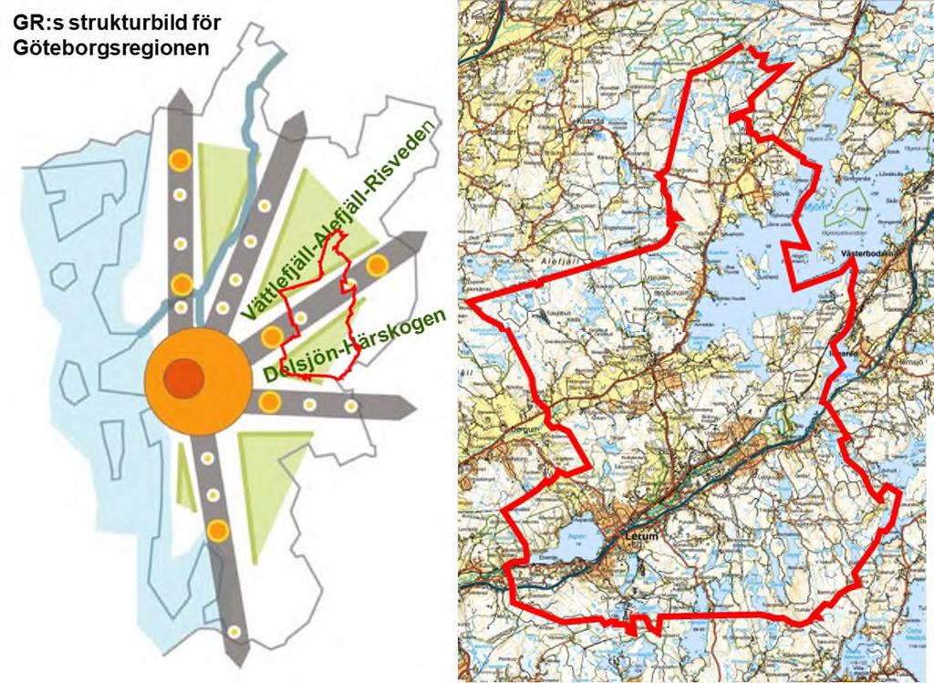Det område, som idag utgör Lerums kommun, har under cirka 100 år utvecklats från rätt glesbefolkad landsbygd omgiven av stora och ganska orörda skogsområden till ett antal växande tätorter utmed