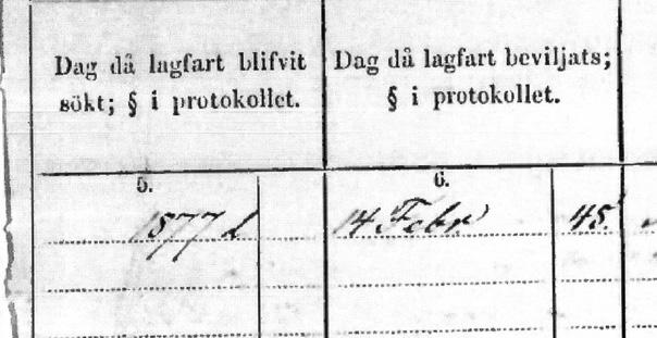 Från 1875 förenklades handläggningen och lagfart kunde sökas och beviljas vid ett och samma ting. Samtidigt började man föra register över de sökta och beviljade lagfarterna, de s.k. lagfartsböckerna.