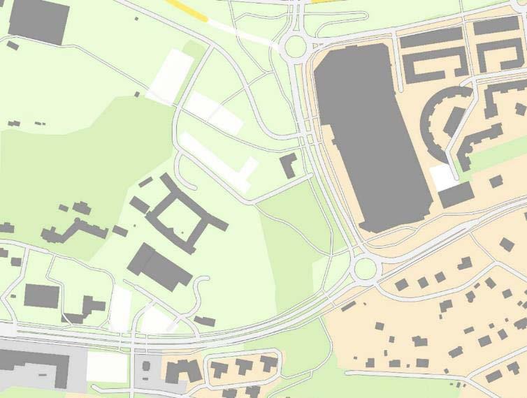 Detaljplanen syftar därmed till att skapa förutsättningar så att ett idag obebyggt område kan förändras till tät stadsbebyggelse med bostäder, verksamheter och offentliga