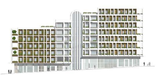 mot norr (lokalgata) Bild: Kirsh + Dereka Arkitekter