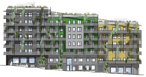 planform och är beläget närmast Nacka stadshus och i angränsning till den planerade stadsparken.