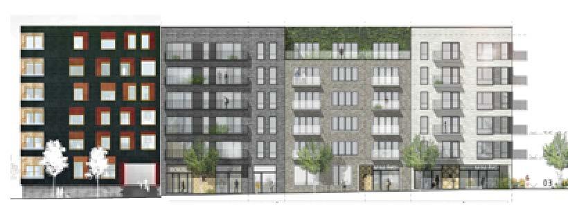 Planbeskrivning Nya Gatan, stadshusområdet 19 (47) Föreslagen fasadgestaltning Fasad mot