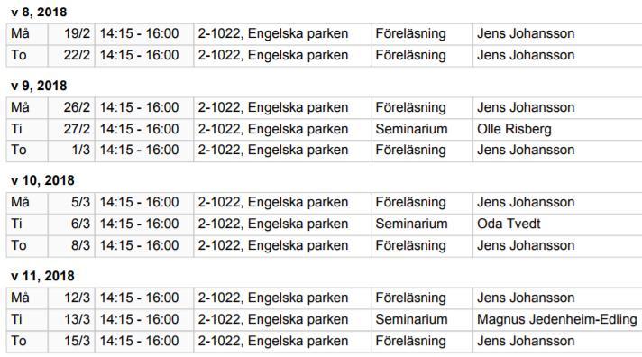 Personlig identitet Lärare: Jens Johansson