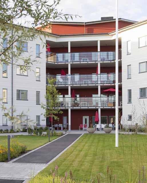 Referensprojekt Mandelblomman, Stockholm, Spånga Vård- och omsorgsboende med 57 lägenheter under uppförande. Preliminär inflytt under första kvartalet 2019. Hyresgäst Vardaga.