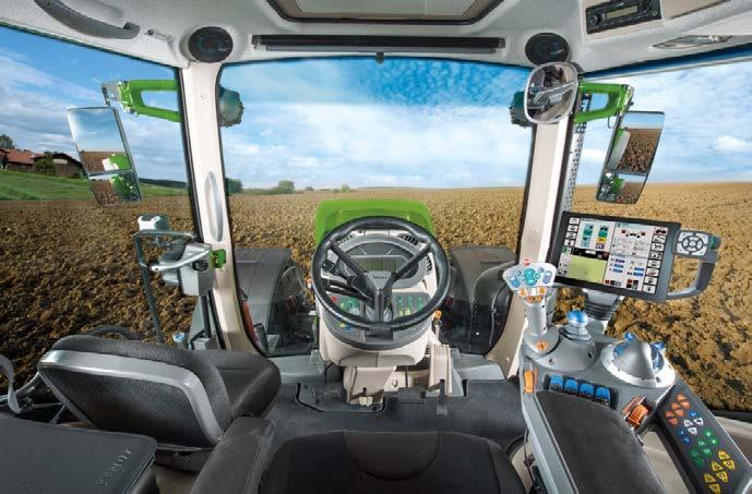 Standard- oh extrautrustnin Standard: Tillval: FENDT X5-FÖRARHYTT Bekväma säten