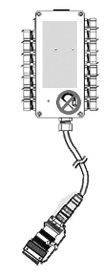 IOBU - Terminalen Variant Betjäning med IO-Control-terminalen Jobbdator med extra IOkretskort Joystick Manöverdel IO-Control IO-buss adapter 10 Ampere säkring