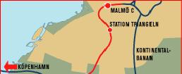 Figur 10.1 Karta över citytunnelns sträckning och förbindelser (Citytunneln, 2007) Citytunneln påbörjades våren 2005 och beräknas vara klar för att tas i drift år 2011.