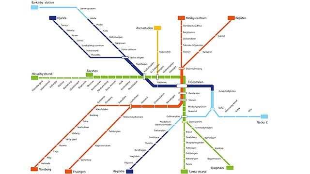 6(34) få en ökad kapacitet genom centrala Stockholm, se bild nedan. Trafikanläggningen vid Slussen är tekniskt uttjänt och måste rivas och byggas upp från grunden.