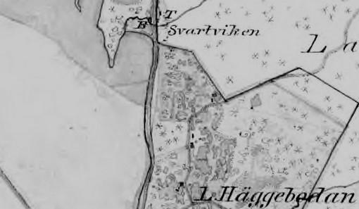 Titta på den lilla viken här uppe! En gång, i slutet av 1980- talet, stannade Kaisa och jag där, när vi var på väg till Barrud, efter en heldag i det innersta av Tiveden.