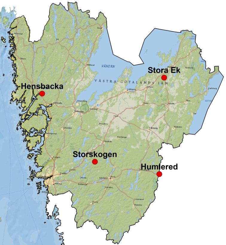 Bilaga 1. Stationsvis redovisning I Västra Götalands län fanns under 2016/17 fyra aktiva lokaler inom Krondroppsnätet (Tabell B1).