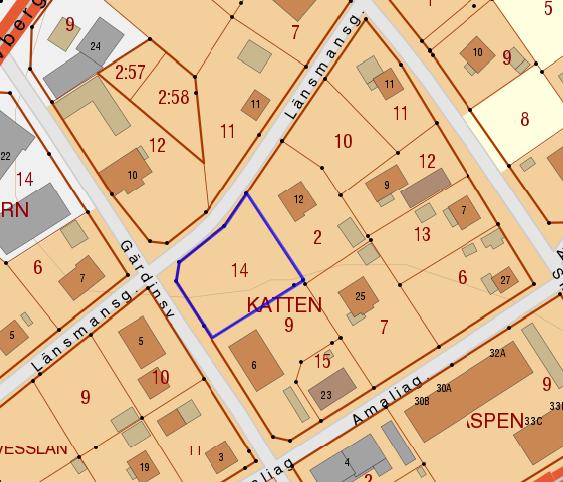 4 Stadsplan för delar av kvarteren Björnen, Katten, Renen och Älgen i Strömsunds municipalsamhälle, fastställd 17 augusti 1961.