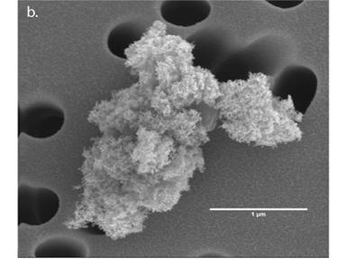 Exponering för olösliga sfäriska nanopartiklar Nano-Titandioxid, Kimrök, CeO 2 etc När ett bulkmaterial