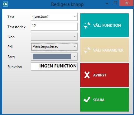 För att göra knappen större, börja med att klicka på verktyget Ändra storlek.