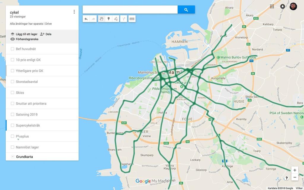Under nästa mandatperiod vill Miljöpartiet: Uppgradera dagens cykelnät.