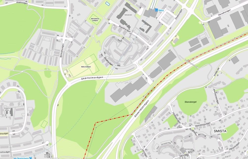 Sida 2 (9) framtida omvandling av Skärholmsvägen, samtidigt som skolan bidrar till att främja en levande stadsmiljö.