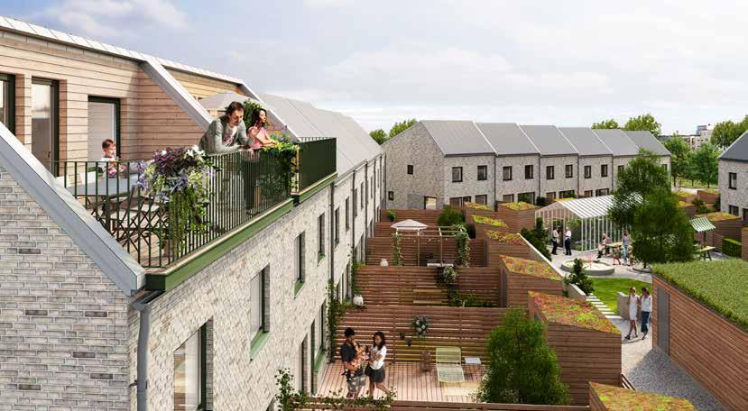 Arkitekt: Sonia Andersson, yréns Arkitektkontor Att få bo i kvarteret Pionen i den nya gröna stadsdelen Trädgårdsstaden, på en sydvästsluttning i centrala Ystad, med utblickar över staden, med stor