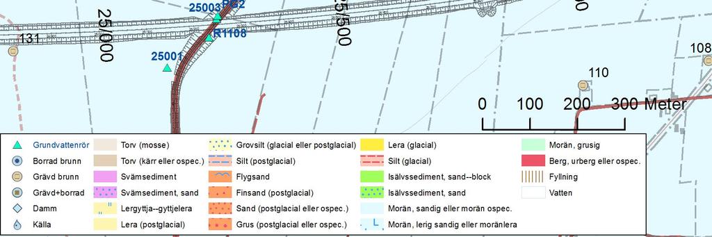 Vid Tjörningabäcken samt vid km