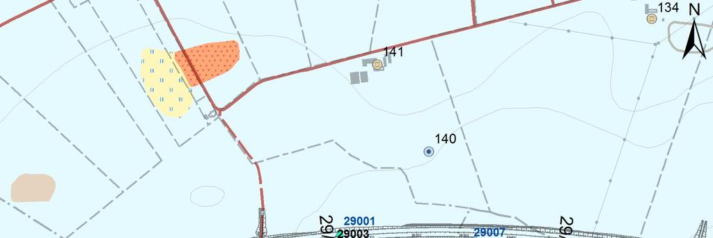 Från ca km 28/350 går E22 i skärning. Här kan vägens diken möjligen nå ner under högsta grundvattenyta. Det blir i så fall en viss grundvattenbortledning vid höga nivåer.