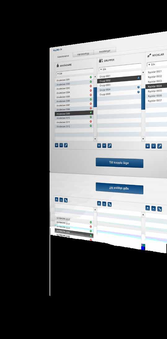 KEYWIN5 Smart och enkelt. KeyWin 5 består endast av tre vyer, Administration, Händelselogg och Inställningar. Alla anpassade för att förenkla din dagliga nyckelhantering.