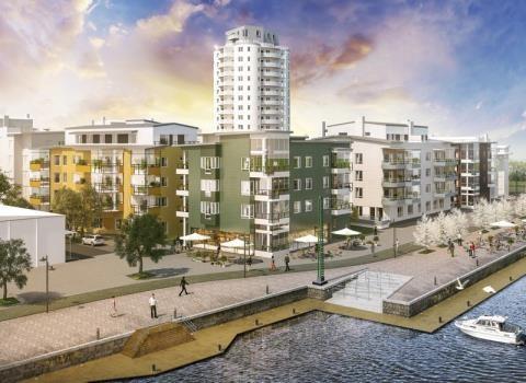 Nya bostadsområden i Nyköpings hamn Minst 55 000 bostäder i Ostlänkenstråket Ger fem spår istället för tre spår i