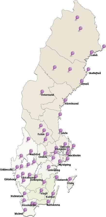 De sju koncerngemensamma enheterna utgörs av gemensamma resurser som arbetar med ekonomi, personal, utveckling och IT, kommunikation, hållbarhetsfrågor, dokumentstyrning samt tjänsteexport.
