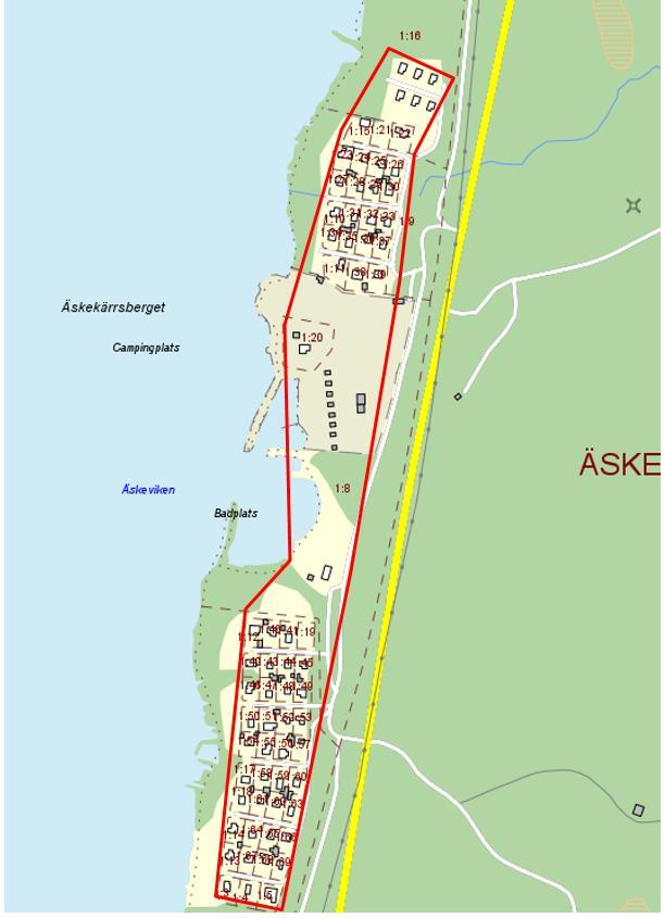Av fastigheterna ligger 65 i Mariestads kommun och 13 i Gullspångs  Området