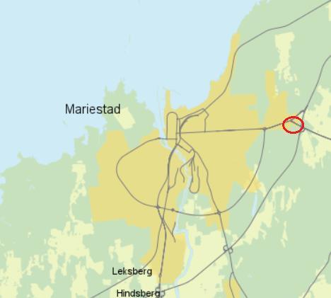 Område kring Mariestads brukshundsklubb Området består av 8 fastigheter i direkt