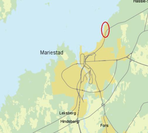 Nolhagen Område bestående av 26 fastigheter vid Vänern.