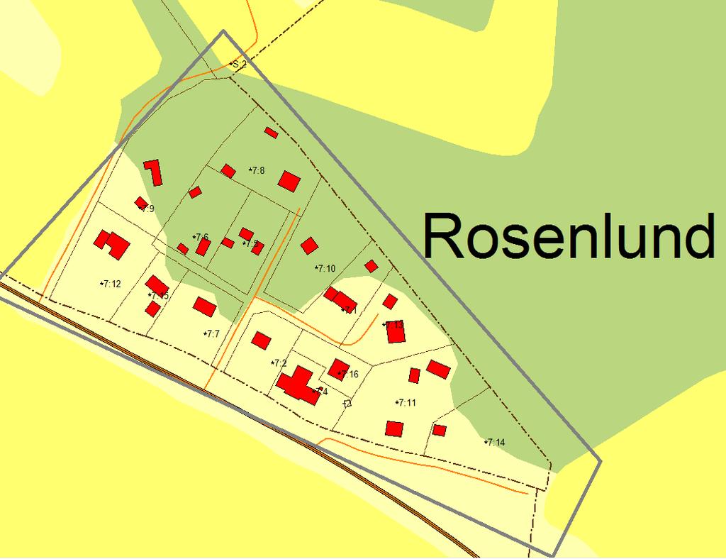 Roselund/Rickebasta I VA-planen: Bevakningsområde Befintlig bebyggelse Planförhållanden Befintlig VA-försörjning Förutsättningar för enskild vattenförsörjning Förutsättningar för enskild