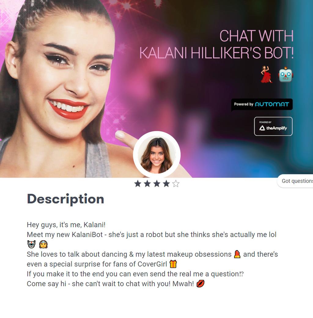 CHATTBOTAR MED PERSONLIGHET Det finns inte heller något som hindrar att en chattbot får något som kan liknas vid en personlig karaktär.