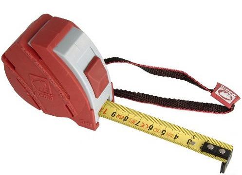 9 FICKMÅTTBAND ERGO MAGNET 5 M, CM/MM Medid Ergo Magnet är ett gummerat fickmåttband för god komfort och grepp med välvt stålmåttband med gul beläggning för bästa slitageskydd.