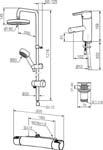 2310 Termostatblandare MA Mora MMIX Bathroom Concept 160 c/c Består av: Mora MMIX Duschblandare (MA nr 731050.