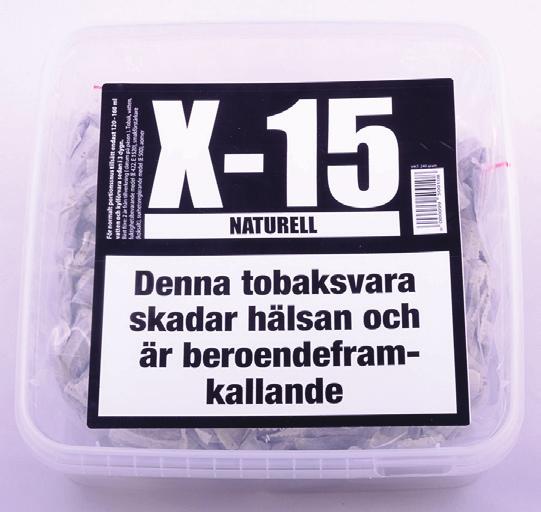 SNUSSATSER X-15 Tillsätt bara vatten.