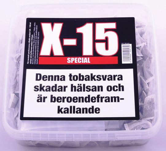 Smaksatt portionssnus, STARK 240 gr tobak/burk